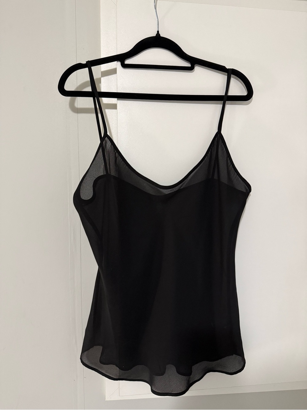 247. Chaps Ralph Lauren Vintage 90’s Black Sheer Mesh Spaghetti Strap Top